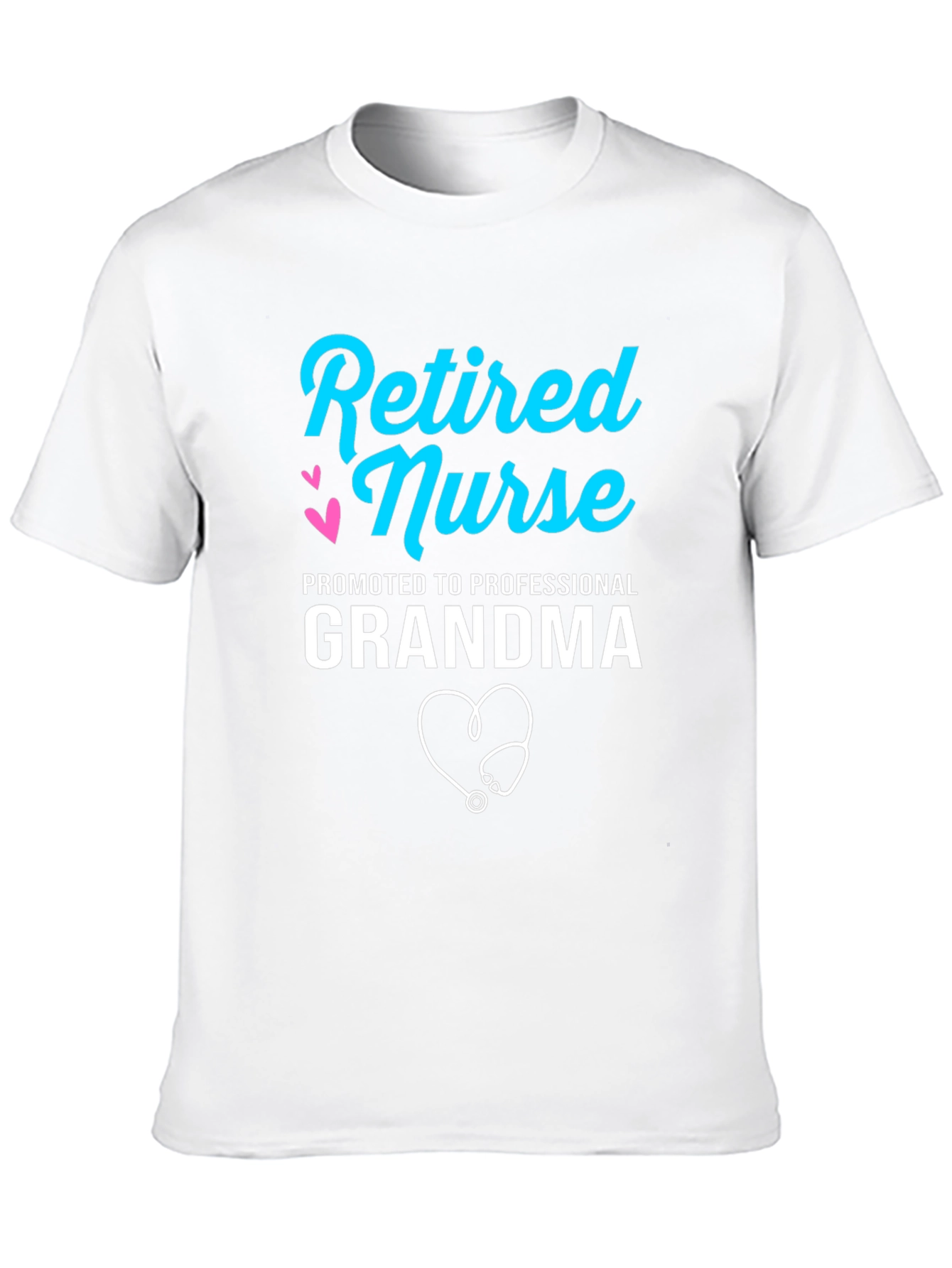 Retired Nurse Professional Grandma Graphic T-Shirt