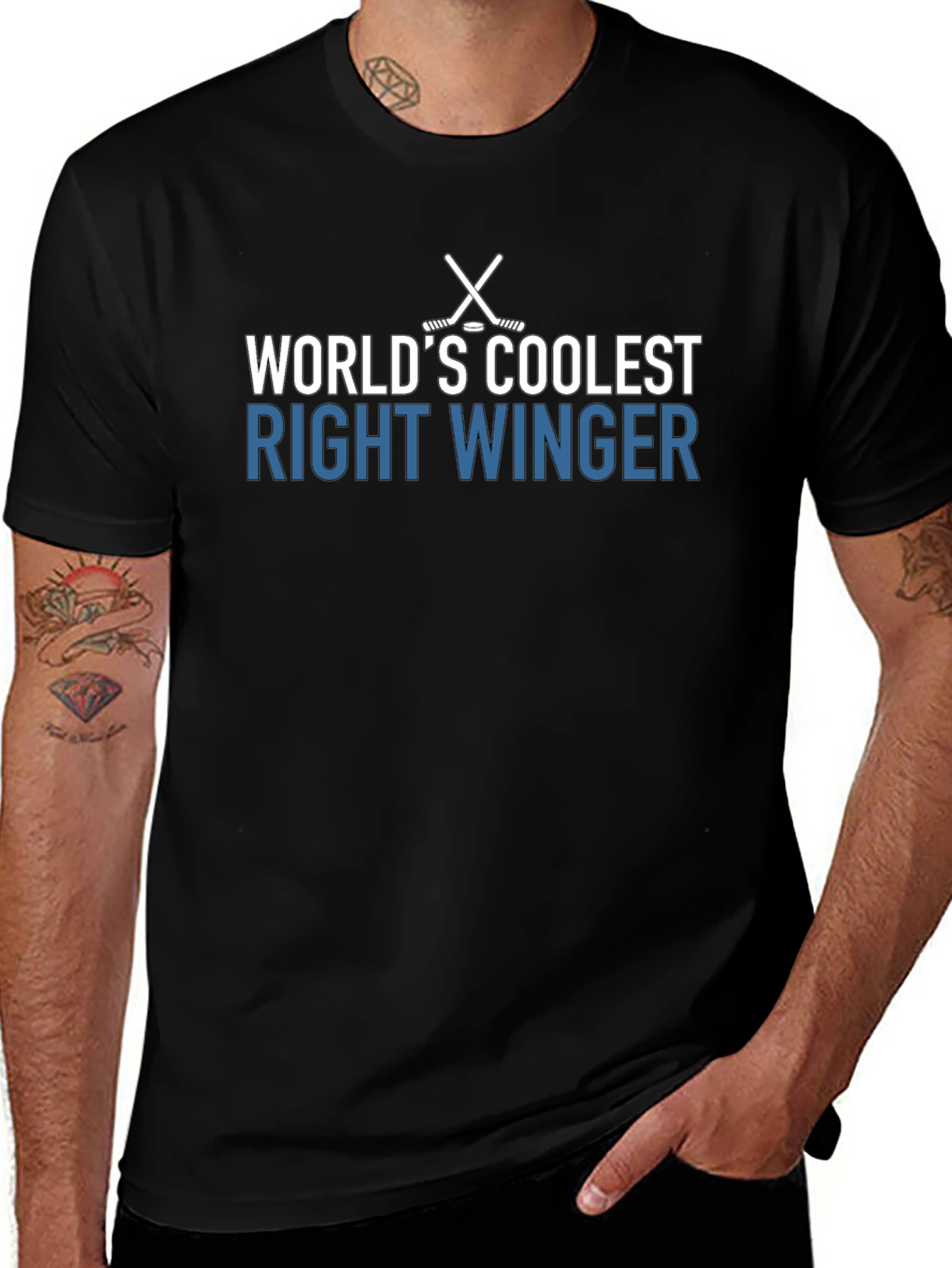 Worlds Coolest Right Winger Hockey T-Shirt
