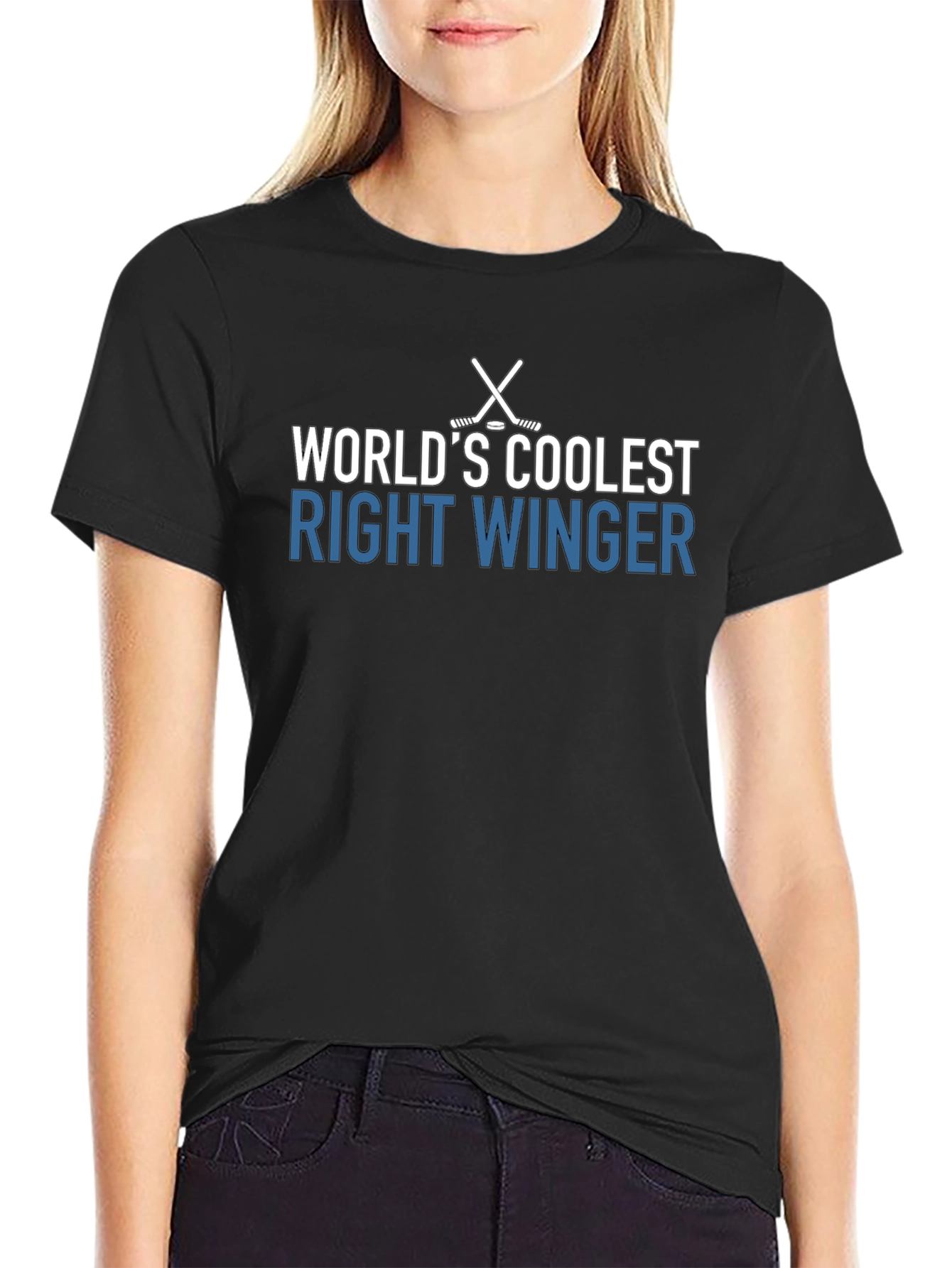 Worlds Coolest Right Winger Hockey T-Shirt