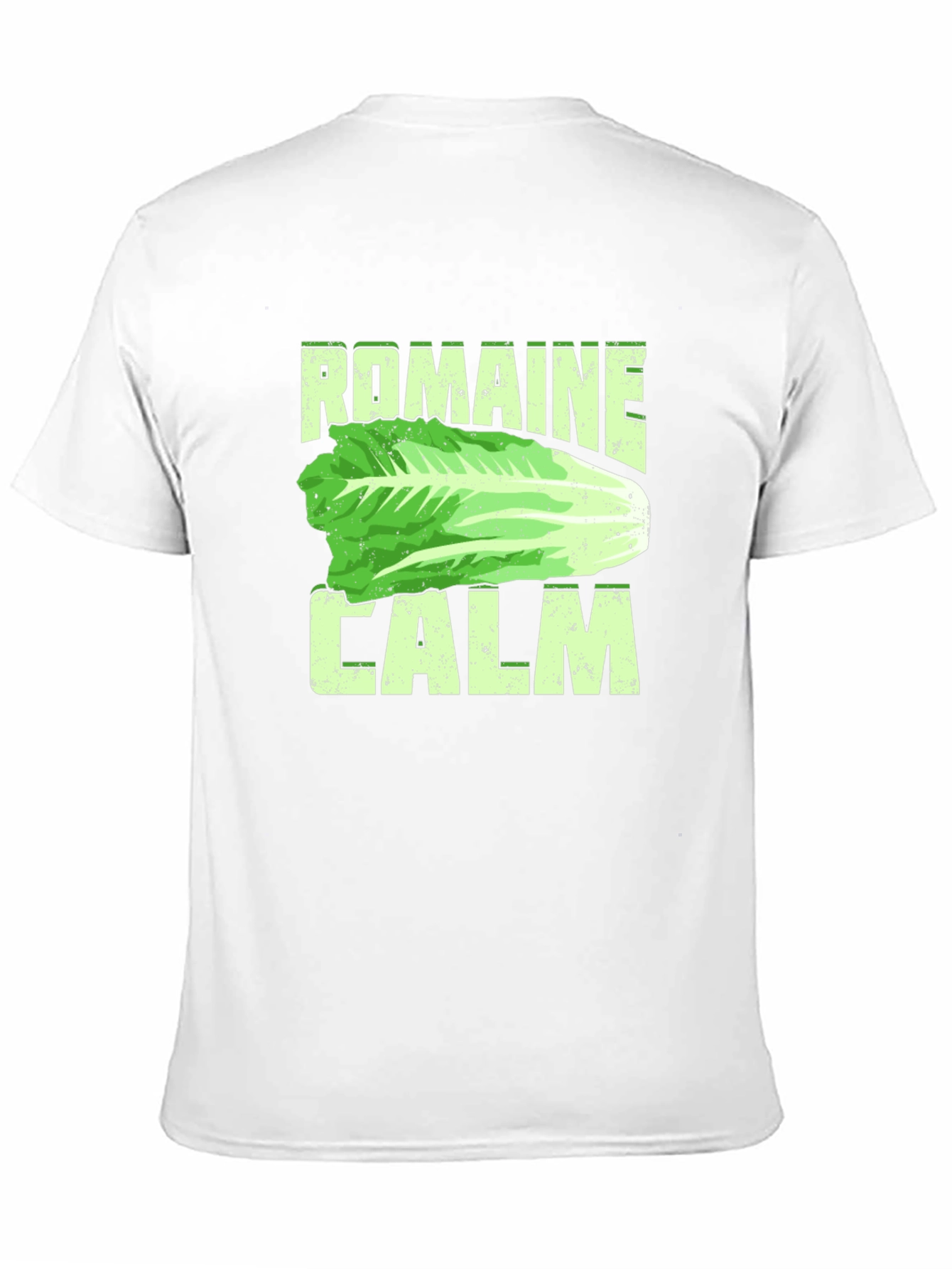 Romaine Calm Funny Lettuce Graphic Mens T-Shirt