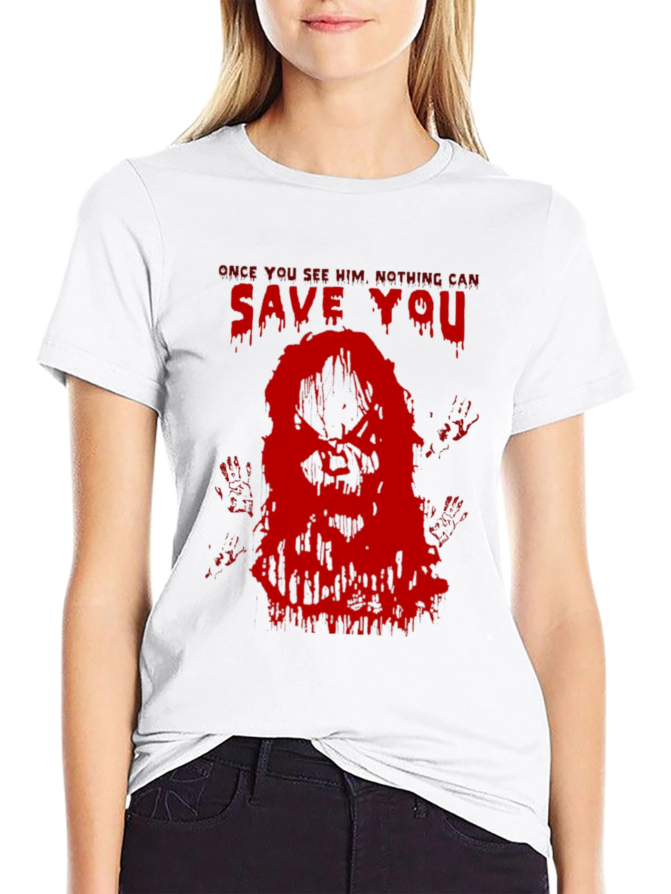 Horror Movie Graphic Tee - Save You