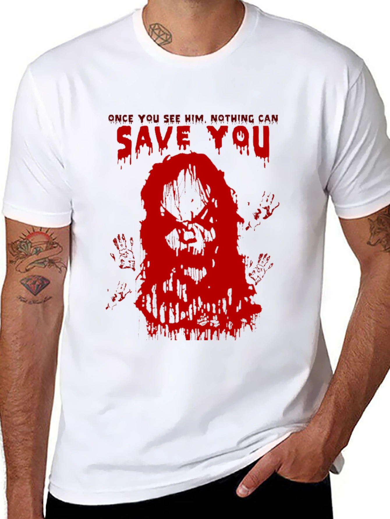 Horror Movie Graphic Tee - Save You
