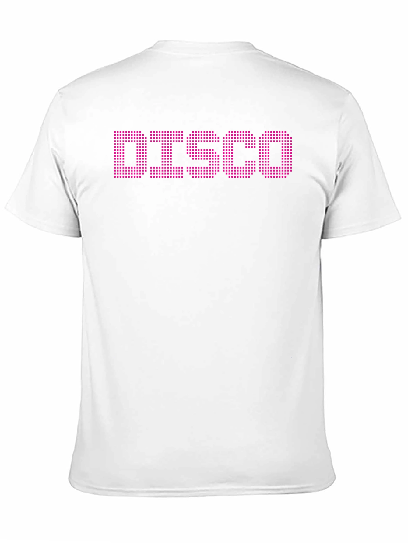 Retro Disco T-Shirt - Pixelated Text Design
