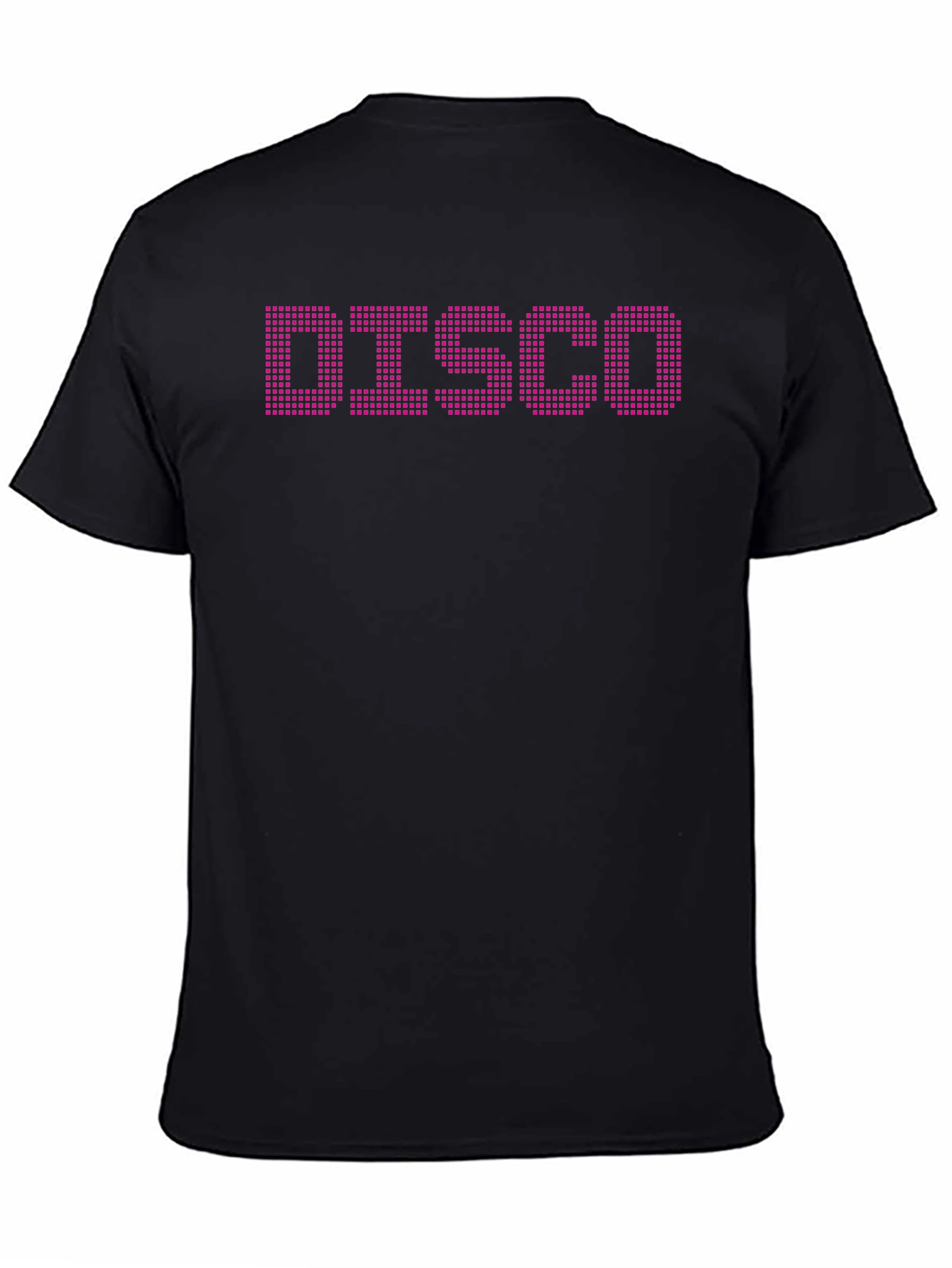 Retro Disco T-Shirt - Pixelated Text Design