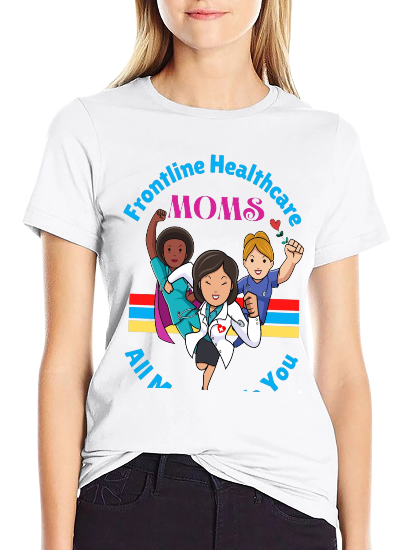 Frontline Healthcare Moms Graphic T-Shirt