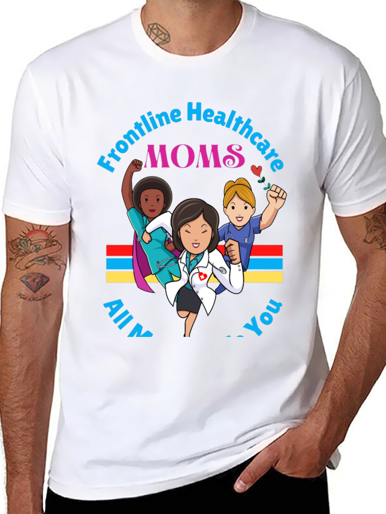 Frontline Healthcare Moms Graphic T-Shirt