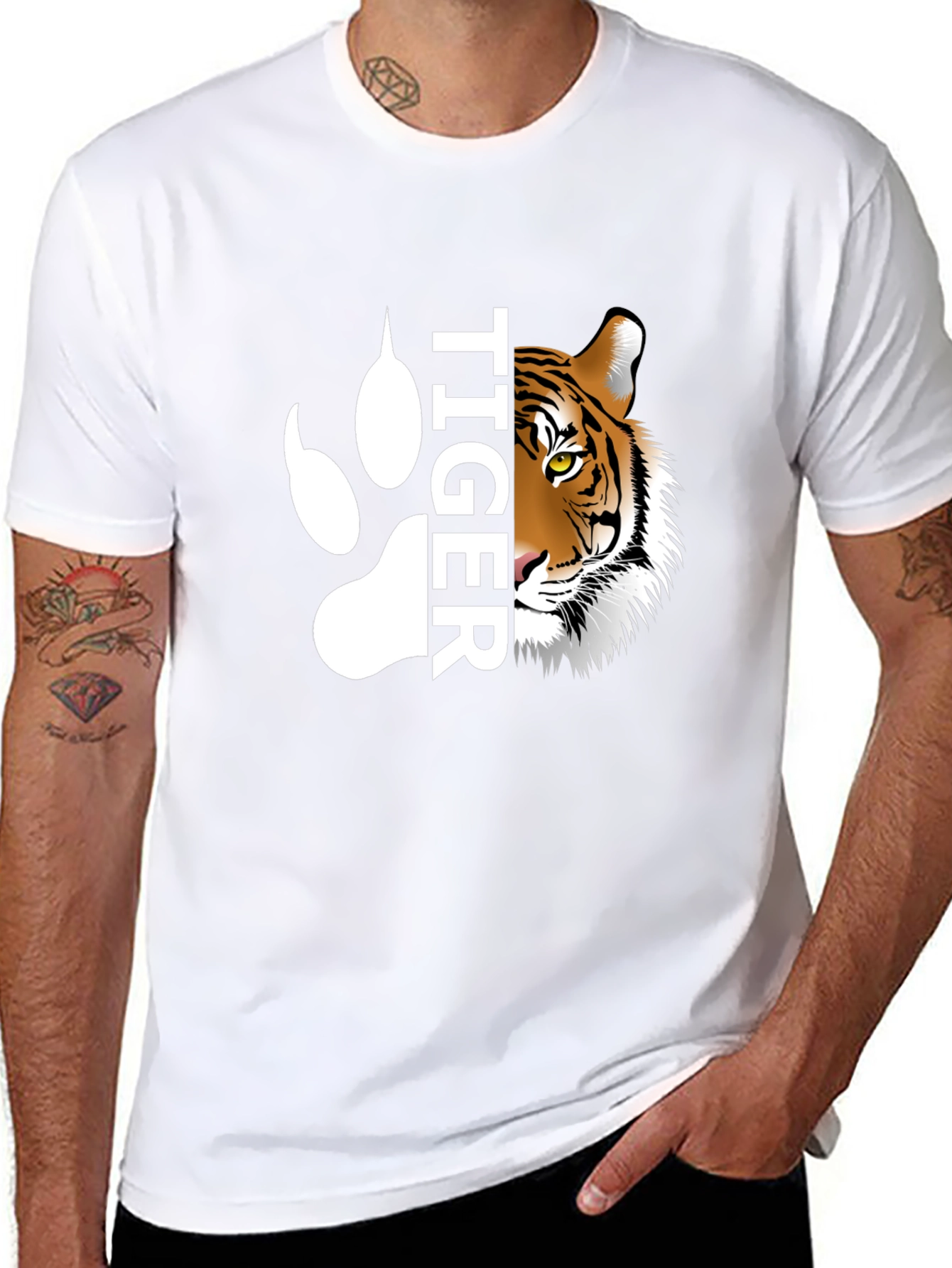 Tiger Paw Graphic T-Shirt
