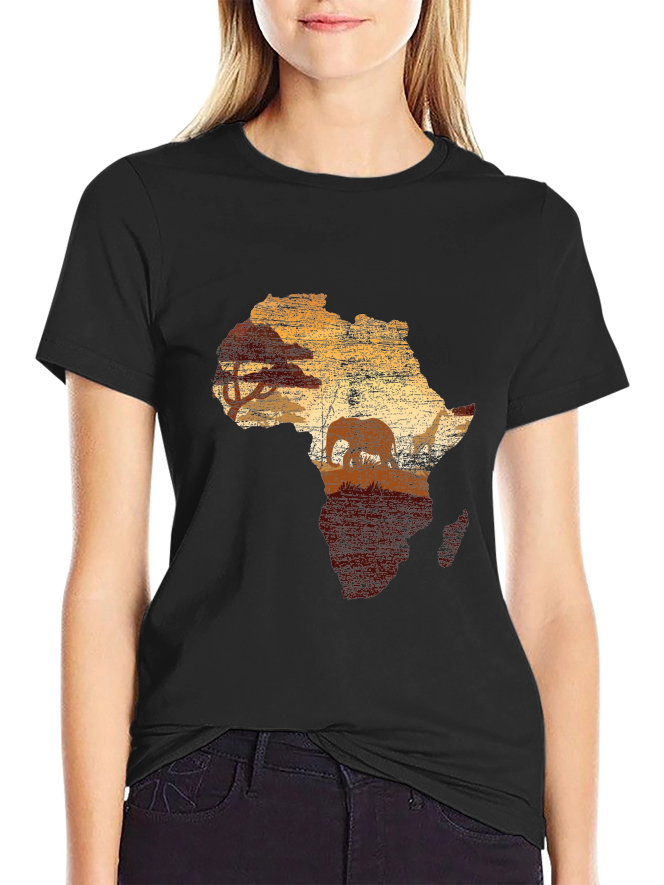 Africa Silhouette Graphic T-Shirt