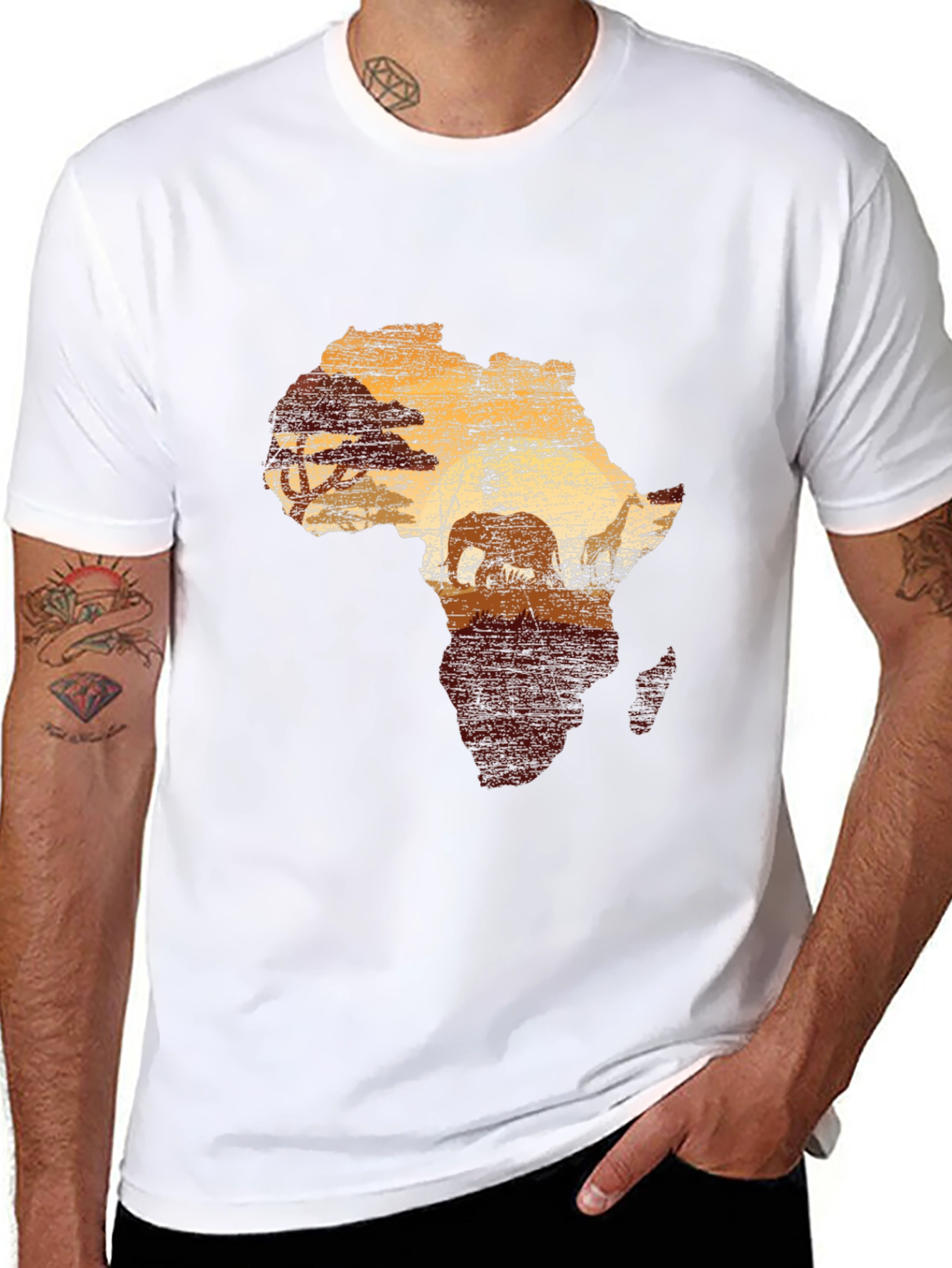 Africa Silhouette Graphic T-Shirt