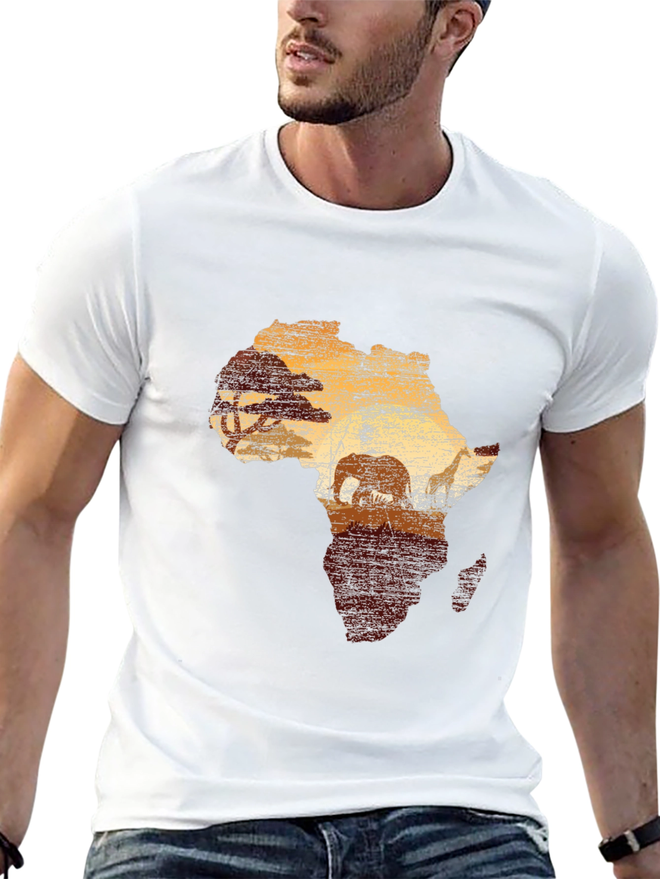 Africa Silhouette Graphic T-Shirt