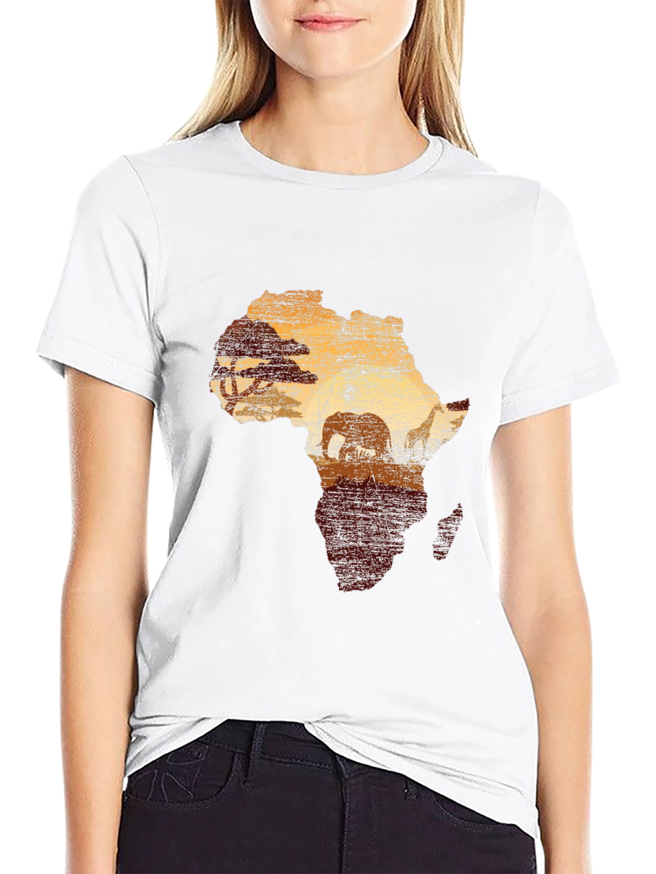 Africa Silhouette Graphic T-Shirt