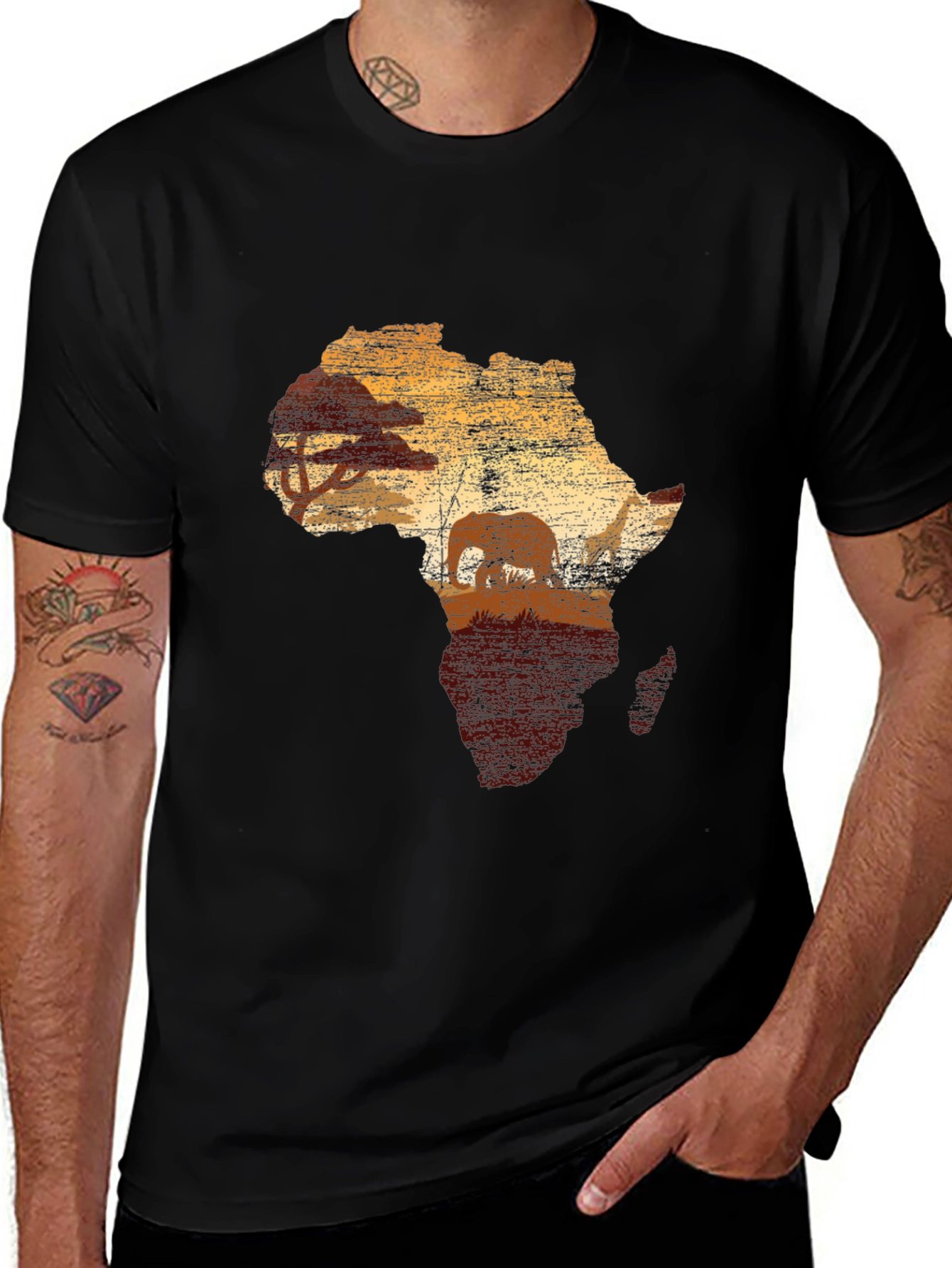 Africa Silhouette Graphic T-Shirt