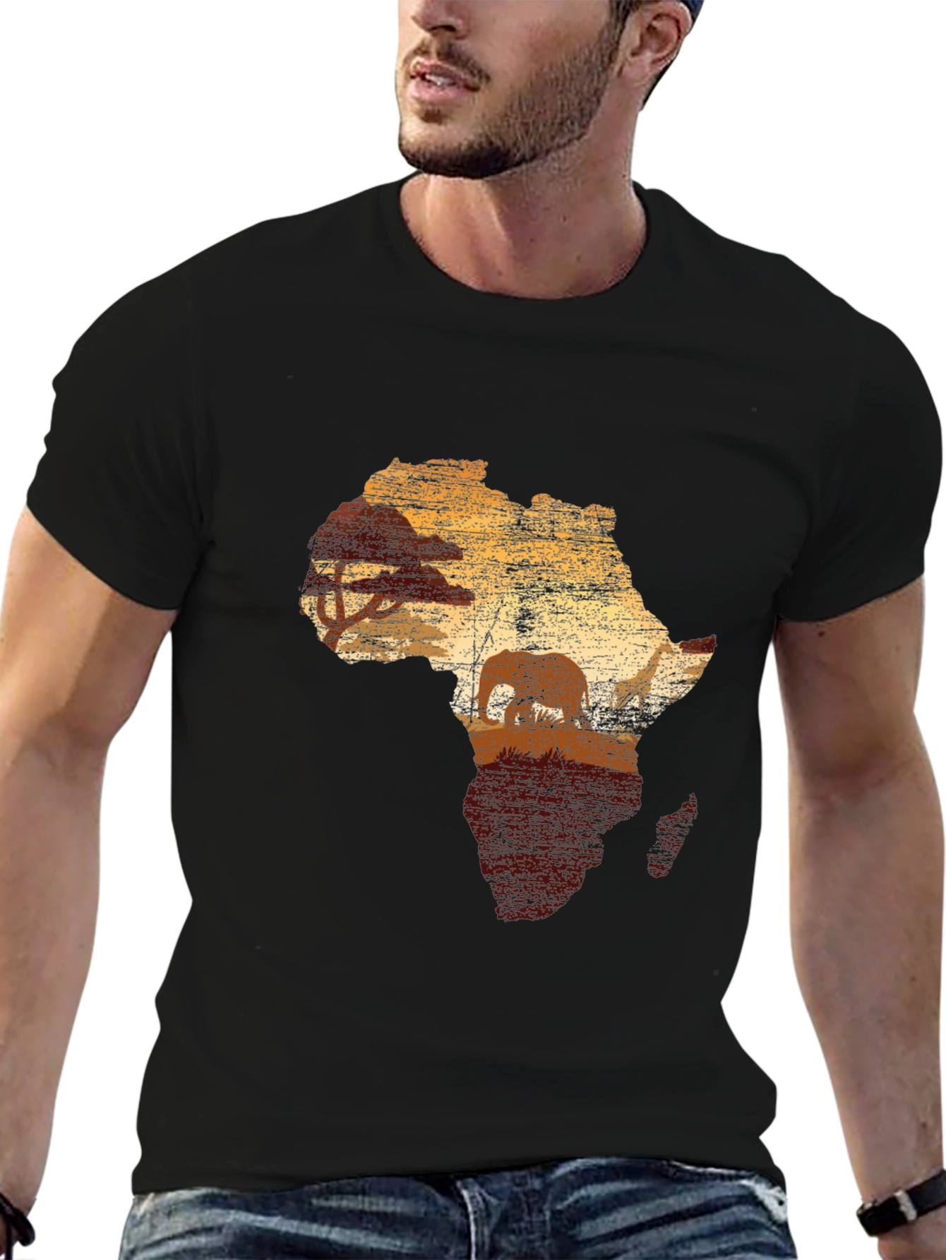 Africa Silhouette Graphic T-Shirt