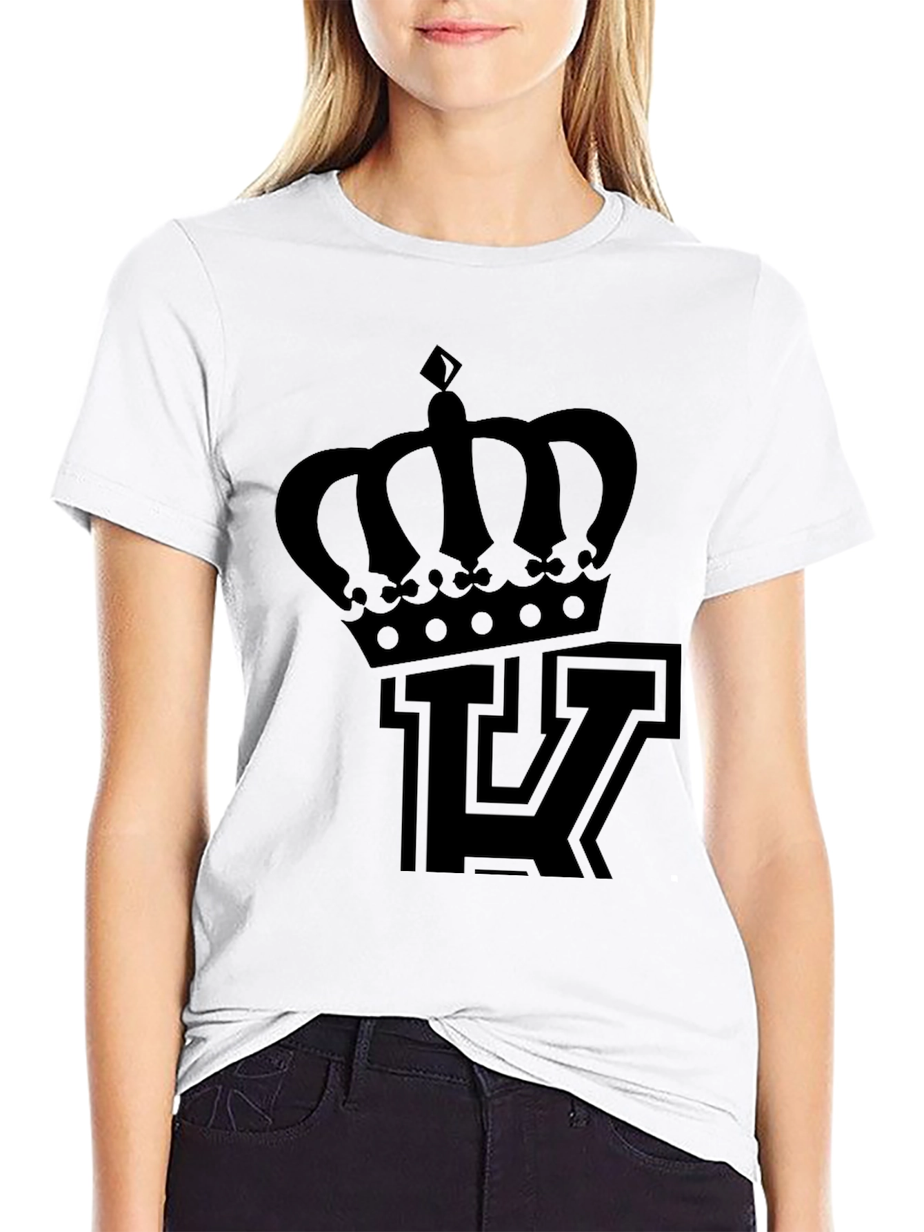 Crown & Letter T-Shirt - Mens Graphic Tee