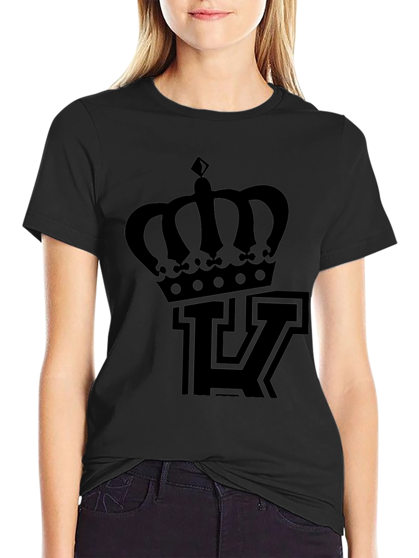 Crown & Letter T-Shirt - Mens Graphic Tee