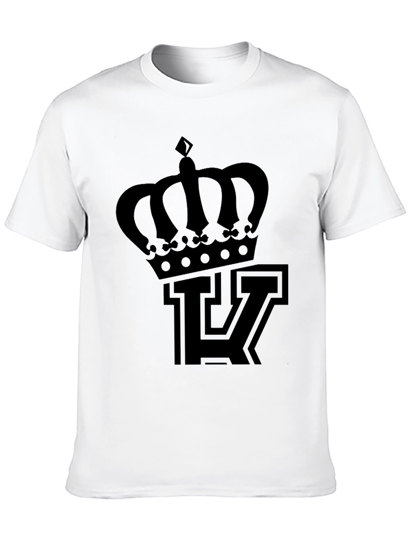 Crown & Letter T-Shirt - Mens Graphic Tee