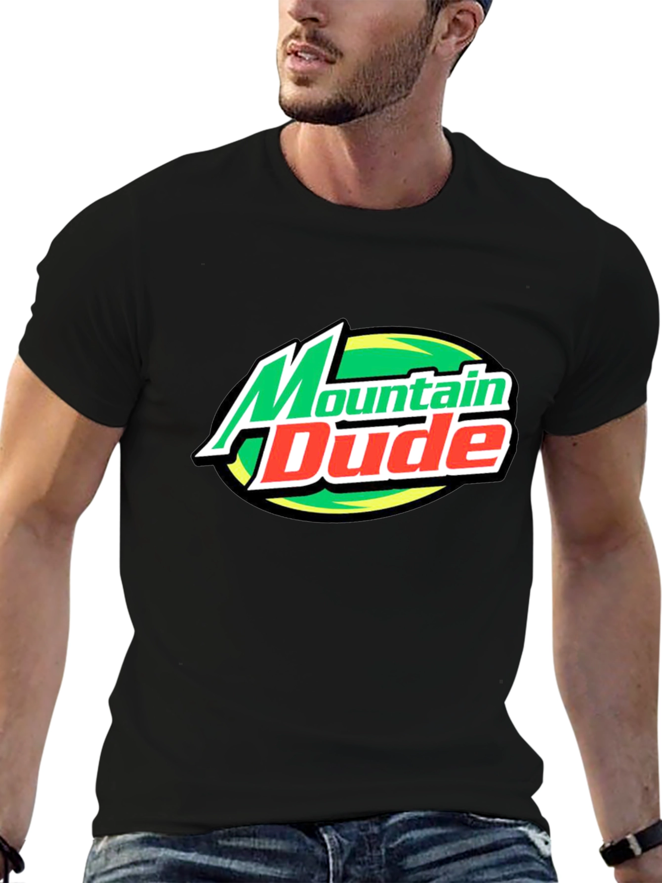Mountain Dude Black T-Shirt