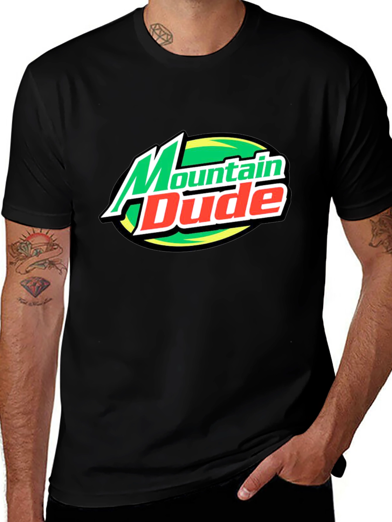 Mountain Dude Black T-Shirt