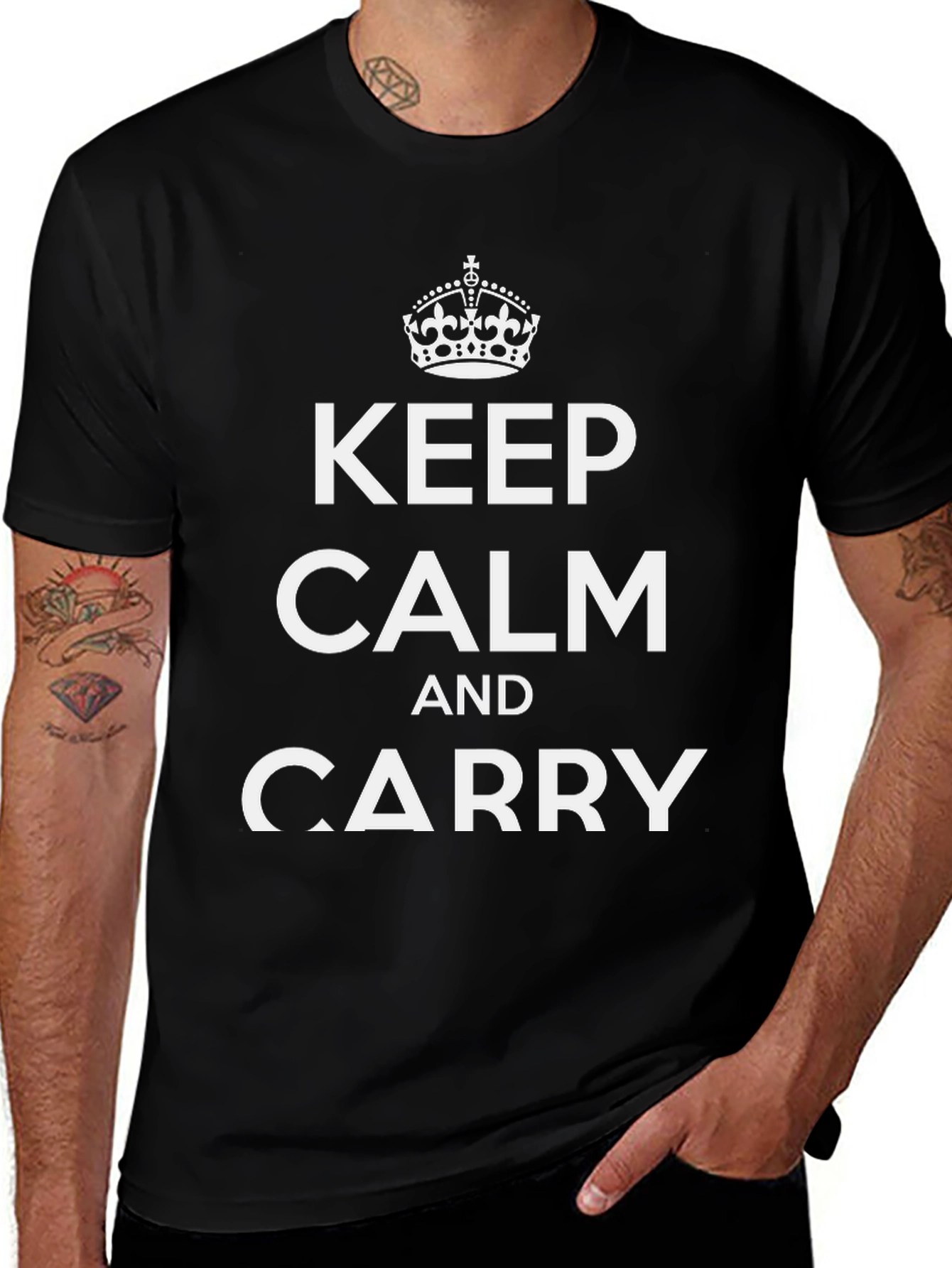 Keep Calm and Carry On Graphic T-Shirt