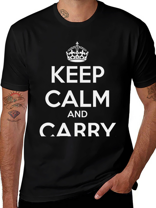 Keep Calm and Carry On Graphic T-Shirt