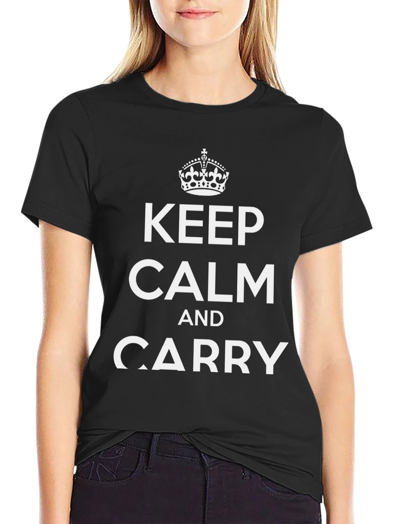 Keep Calm and Carry On Graphic T-Shirt