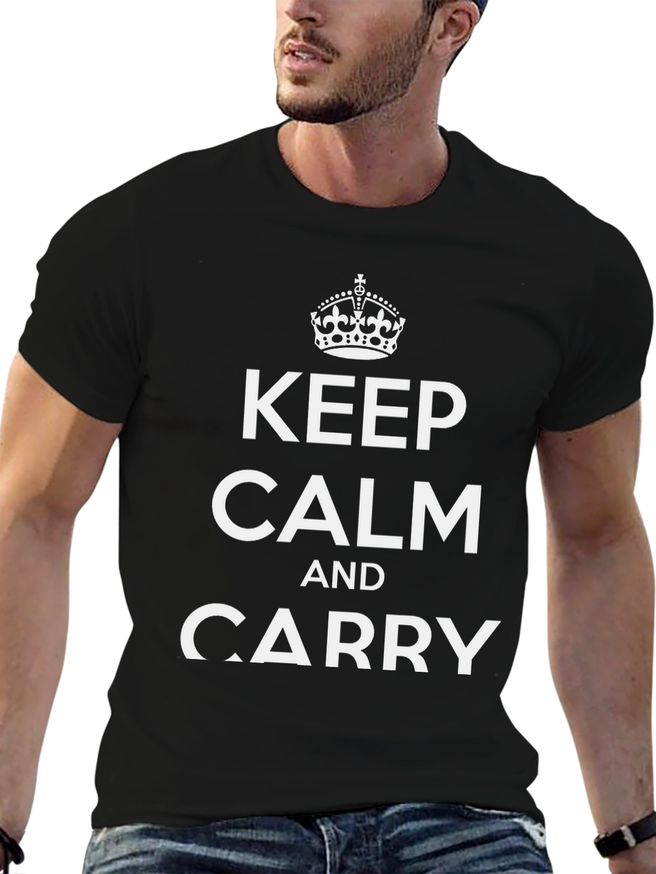 Keep Calm and Carry On Graphic T-Shirt