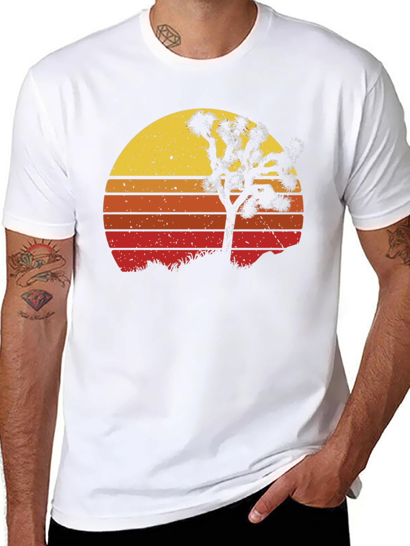 Retro Joshua Tree Sunset Graphic Tee