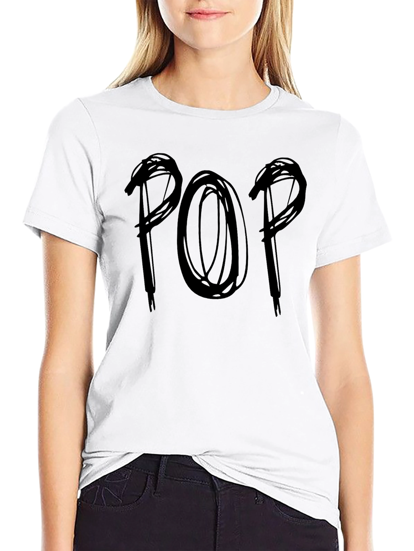 Mens POP Graphic T-Shirt - Black