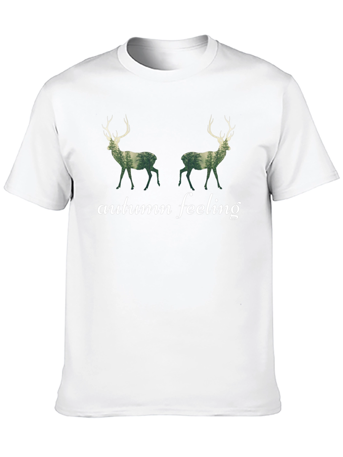 Autumn Feeling Deer Graphic T-Shirt