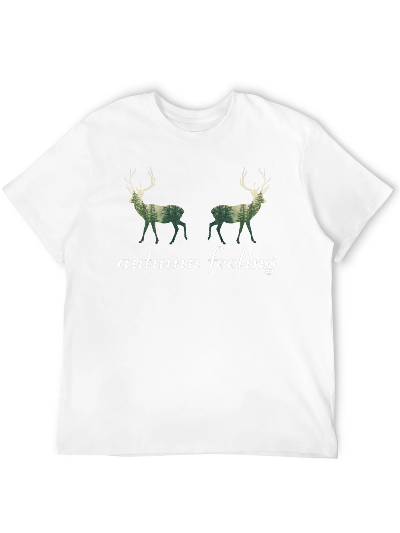 Autumn Feeling Deer Graphic T-Shirt