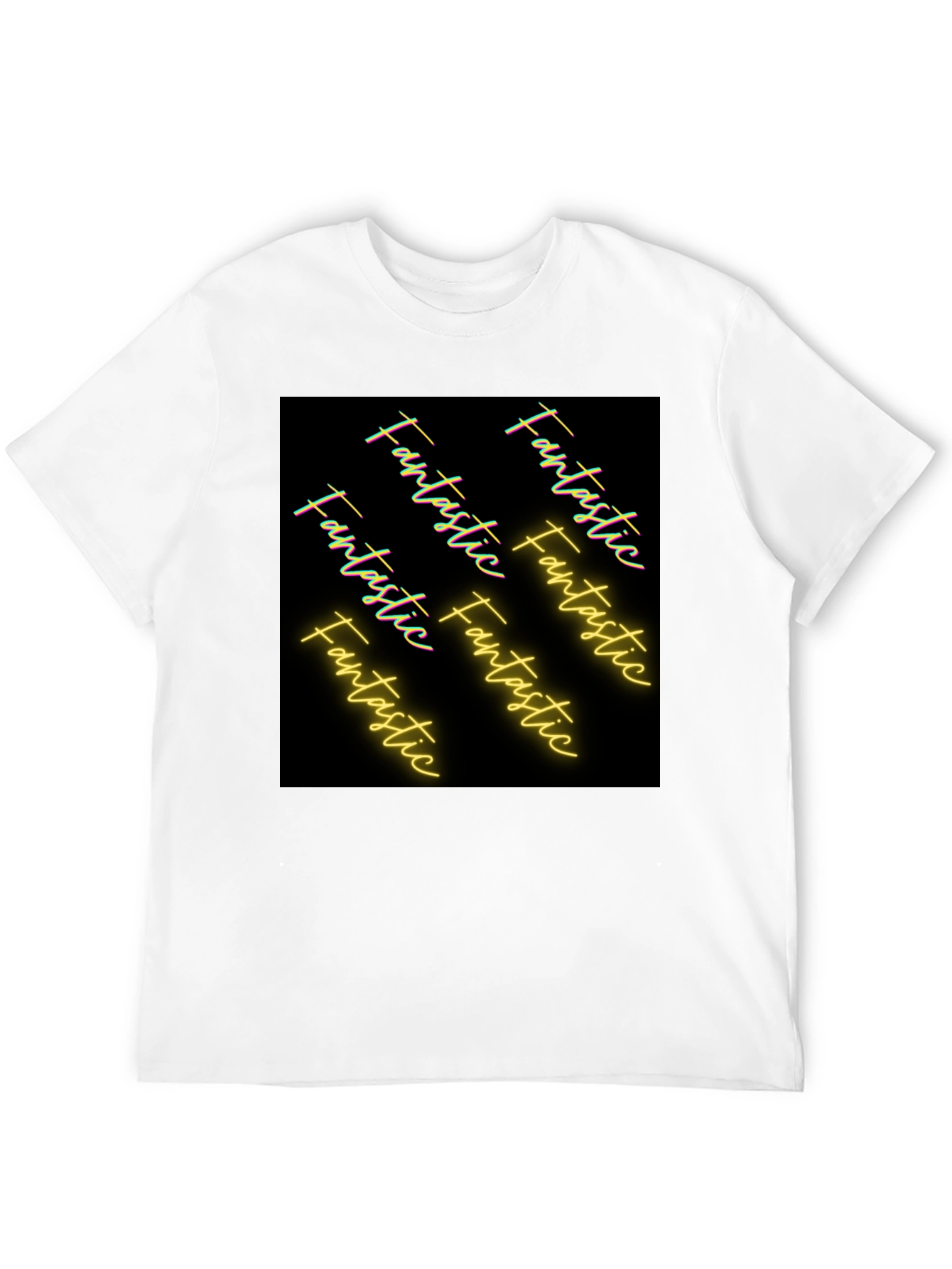 Fantastic Graphic Tee - Black Cotton Casual