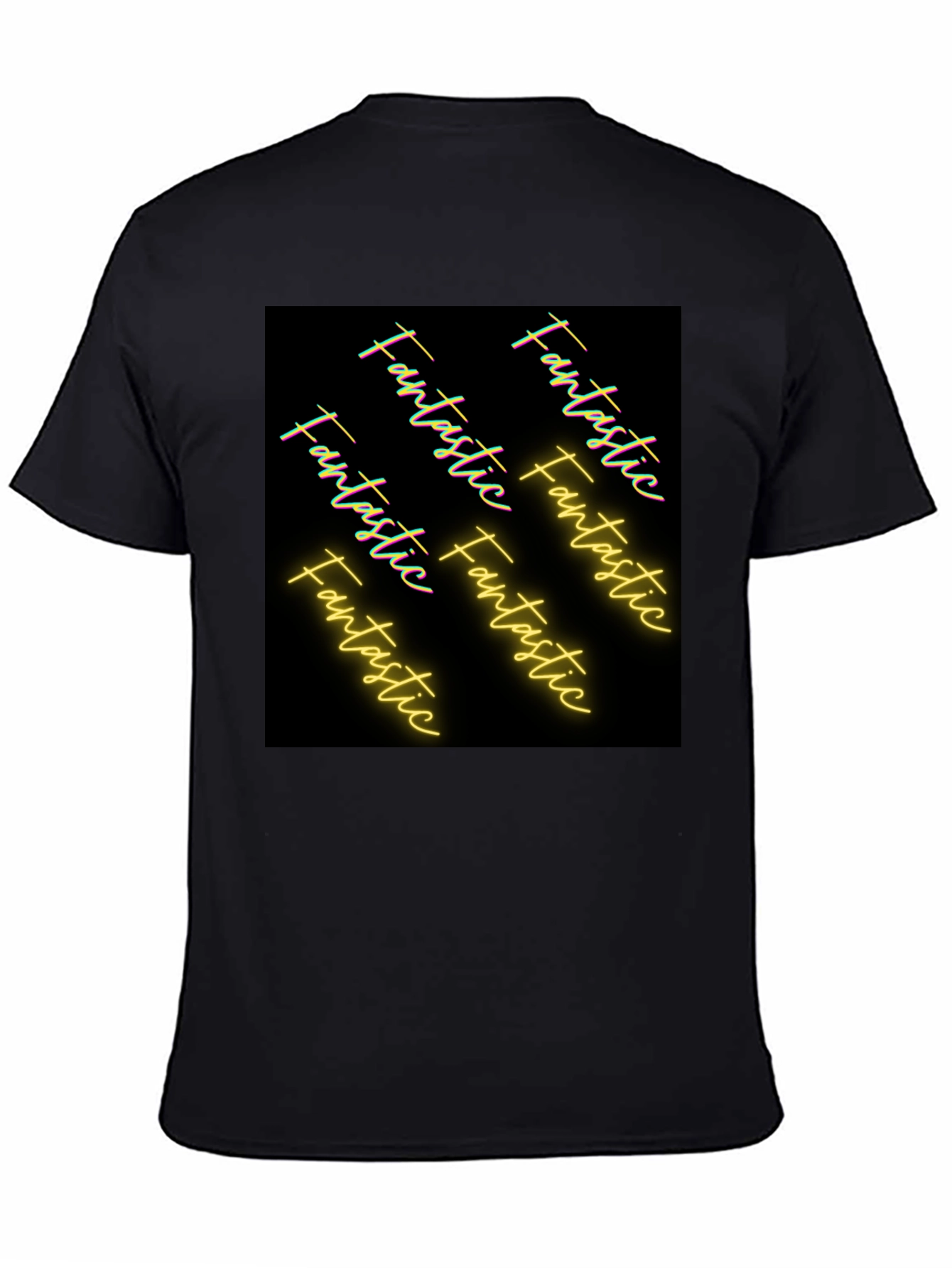 Fantastic Graphic Tee - Black Cotton Casual