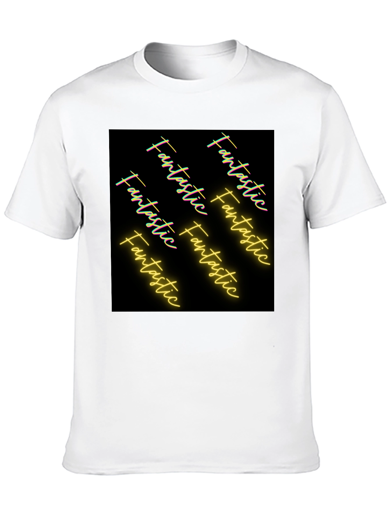 Fantastic Graphic Tee - Black Cotton Casual