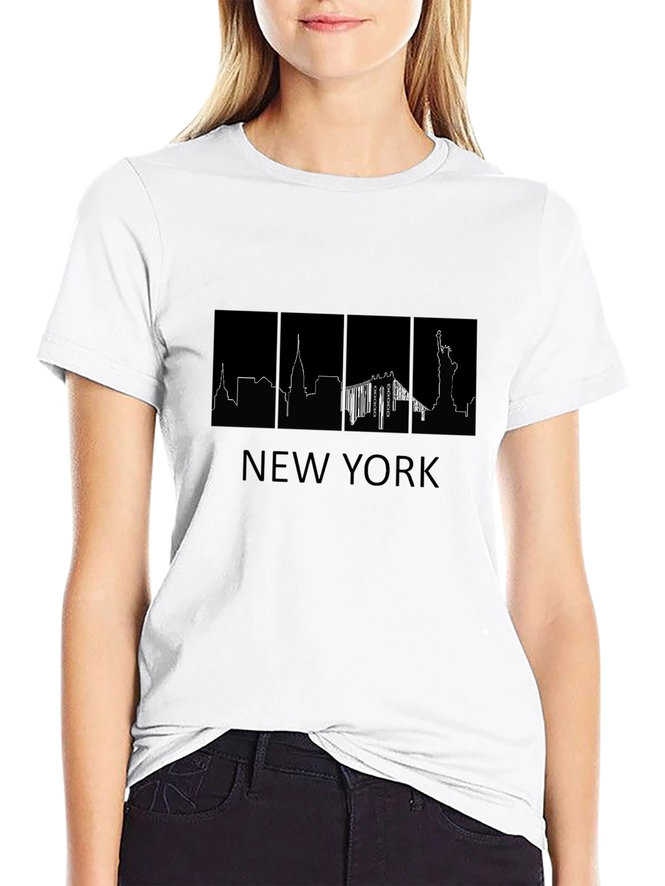 New York Skyline Graphic T-Shirt