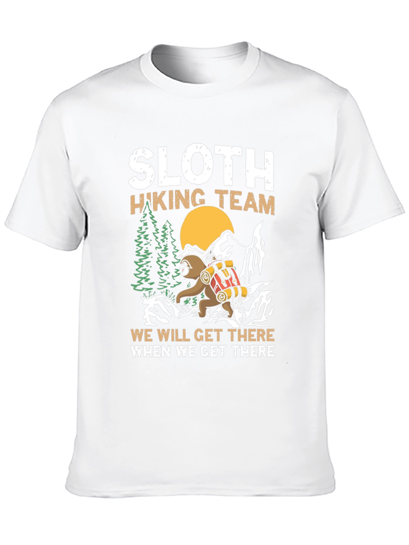 Sloth Hiking Team T-Shirt - Nature Adventure Tee