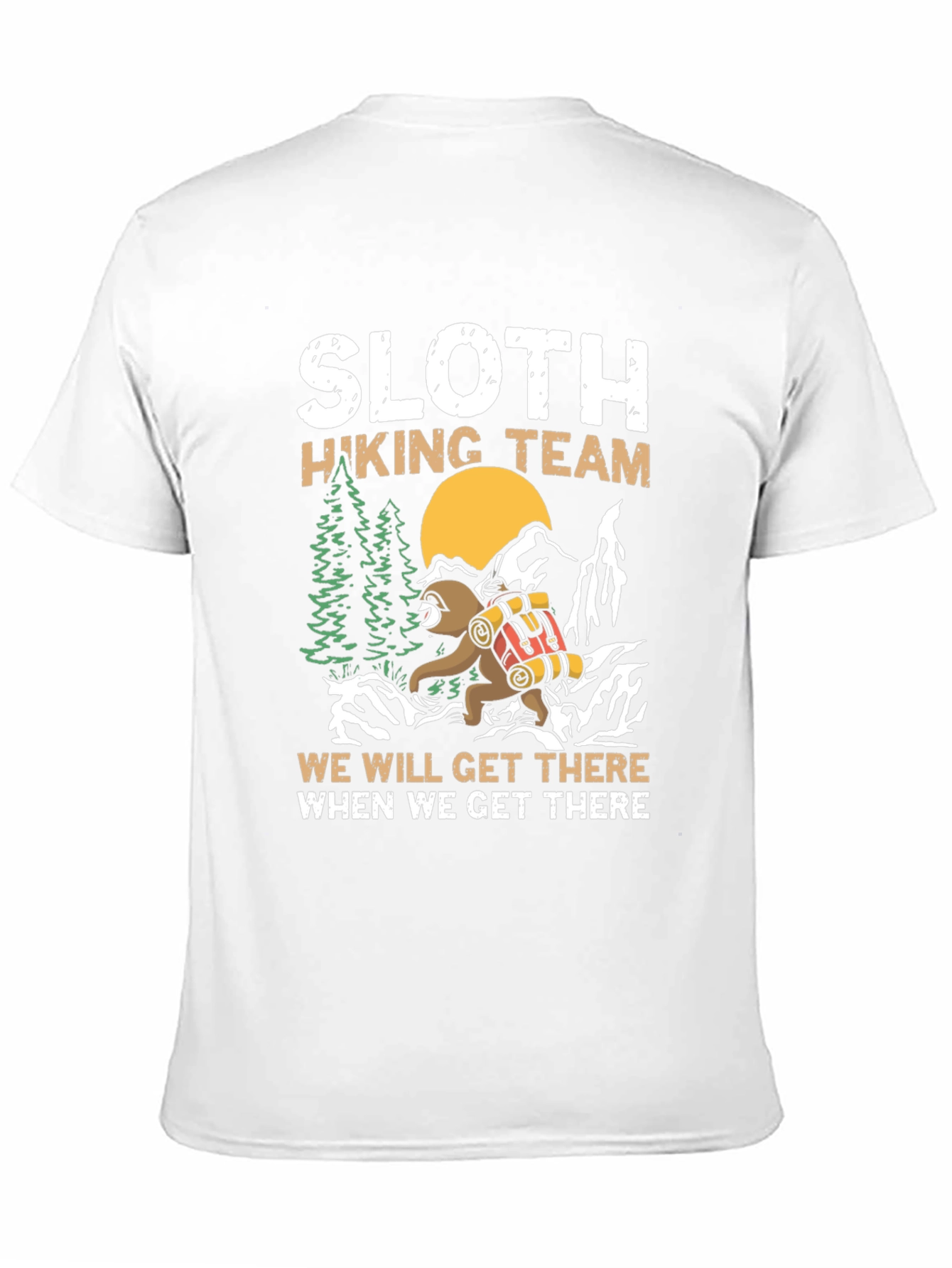 Sloth Hiking Team T-Shirt - Nature Adventure Tee