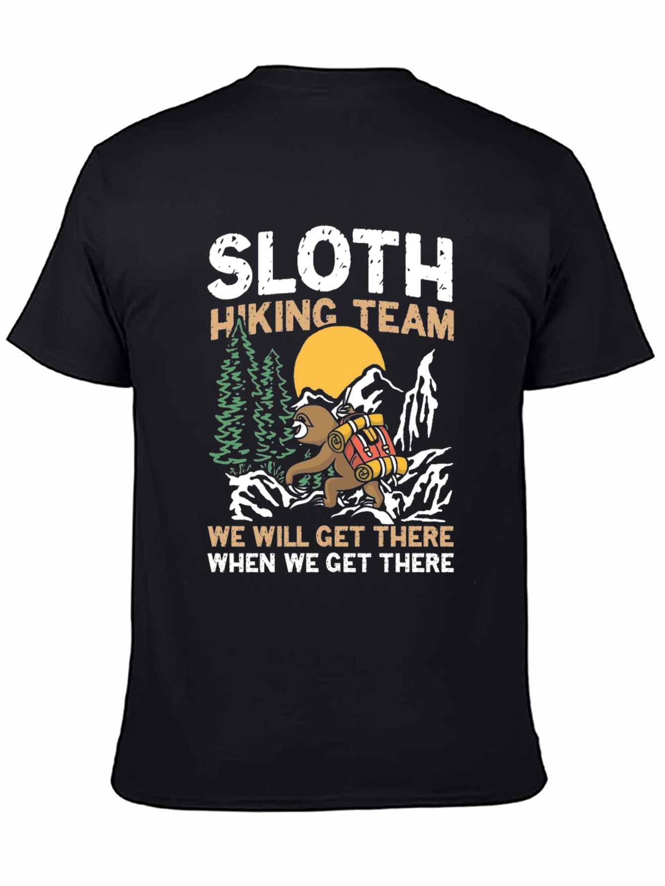 Sloth Hiking Team T-Shirt - Nature Adventure Tee