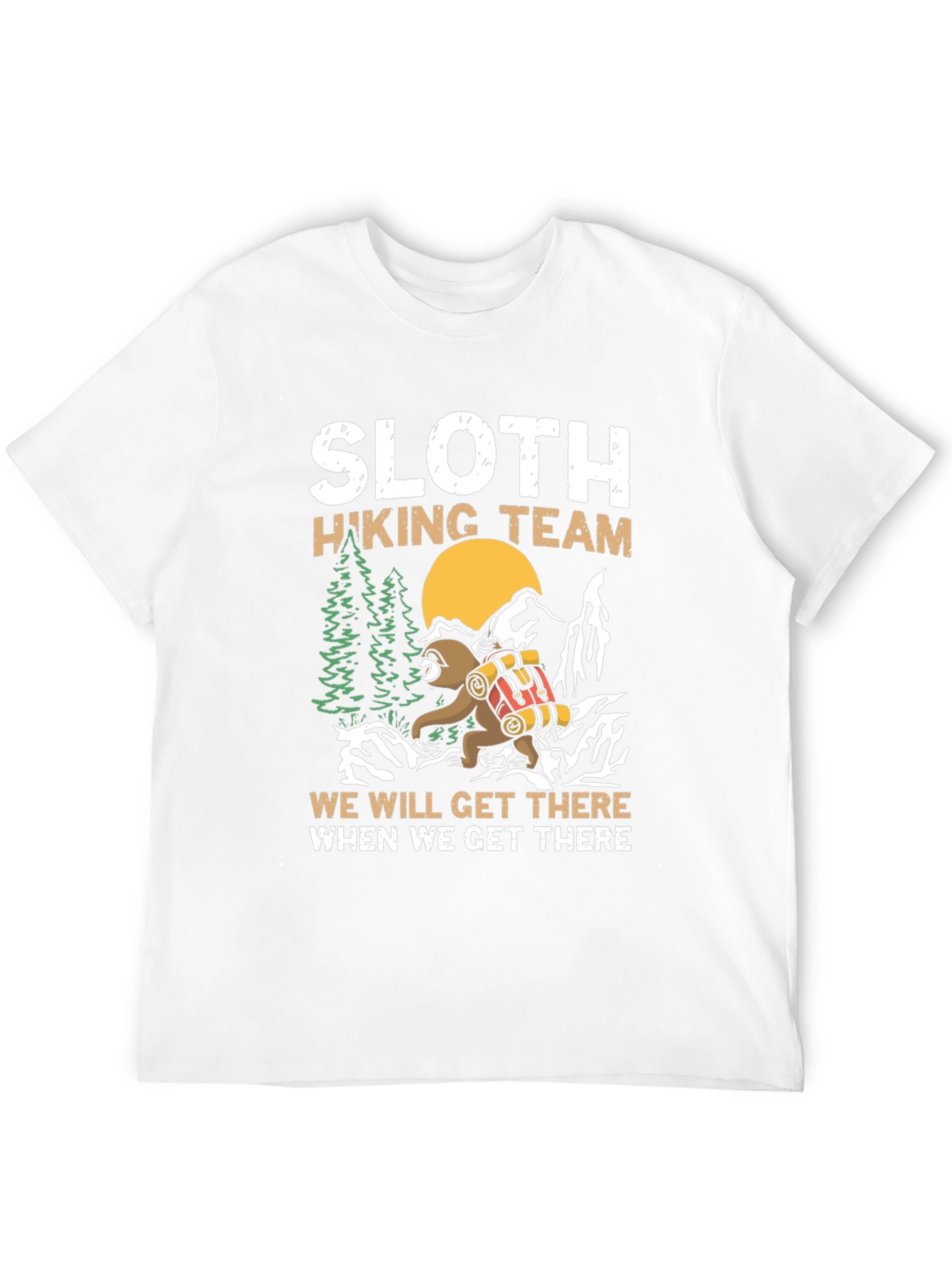 Sloth Hiking Team T-Shirt - Nature Adventure Tee