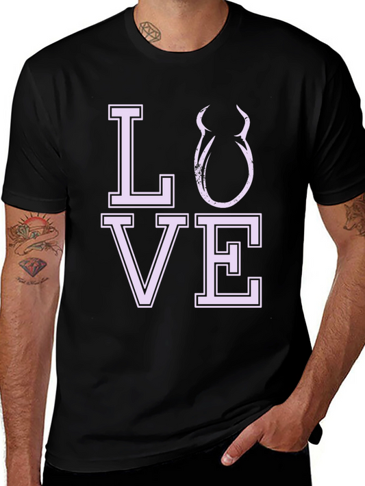 Love Devil Graphic Tee - Black Cotton Shirt