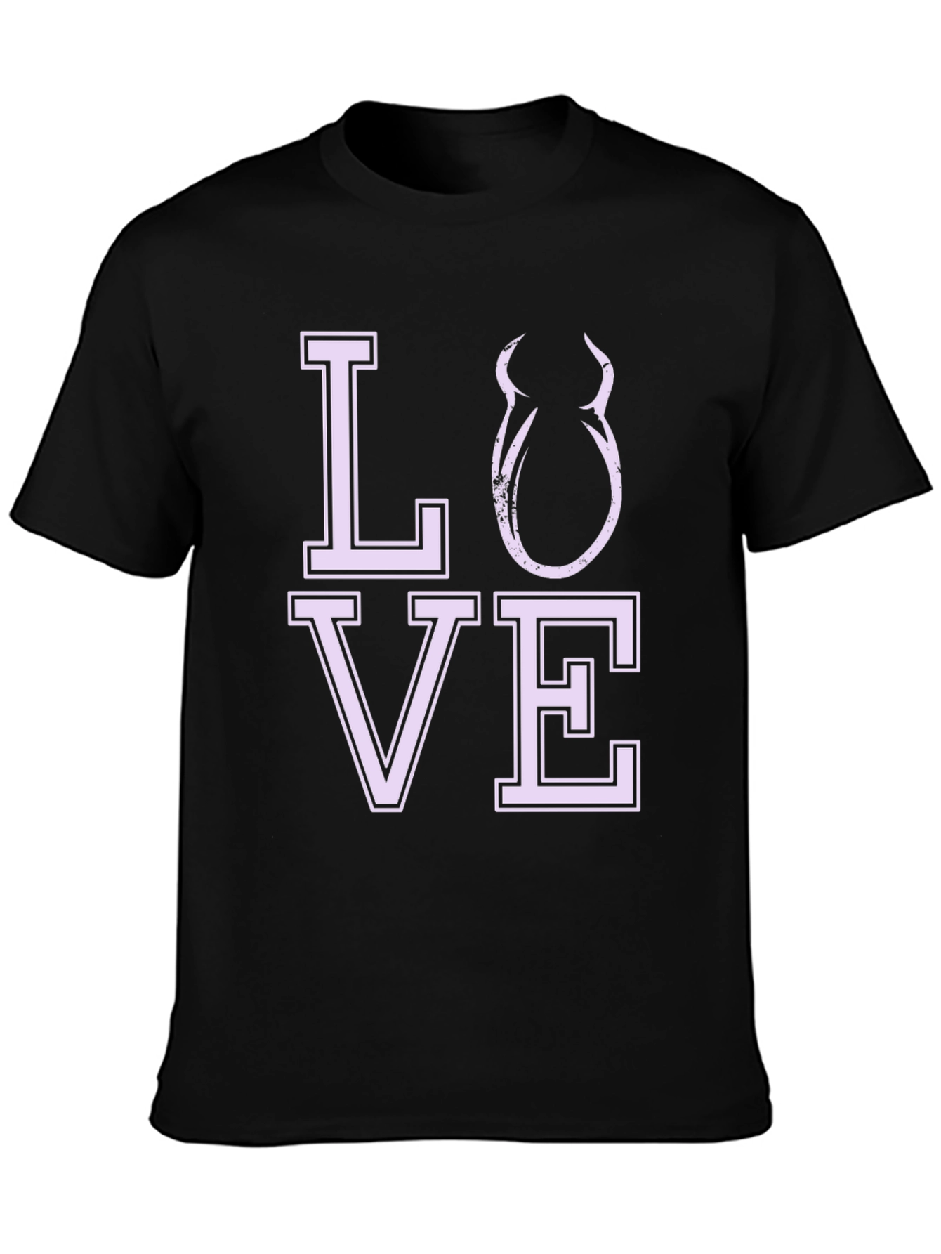 Love Devil Graphic Tee - Black Cotton Shirt