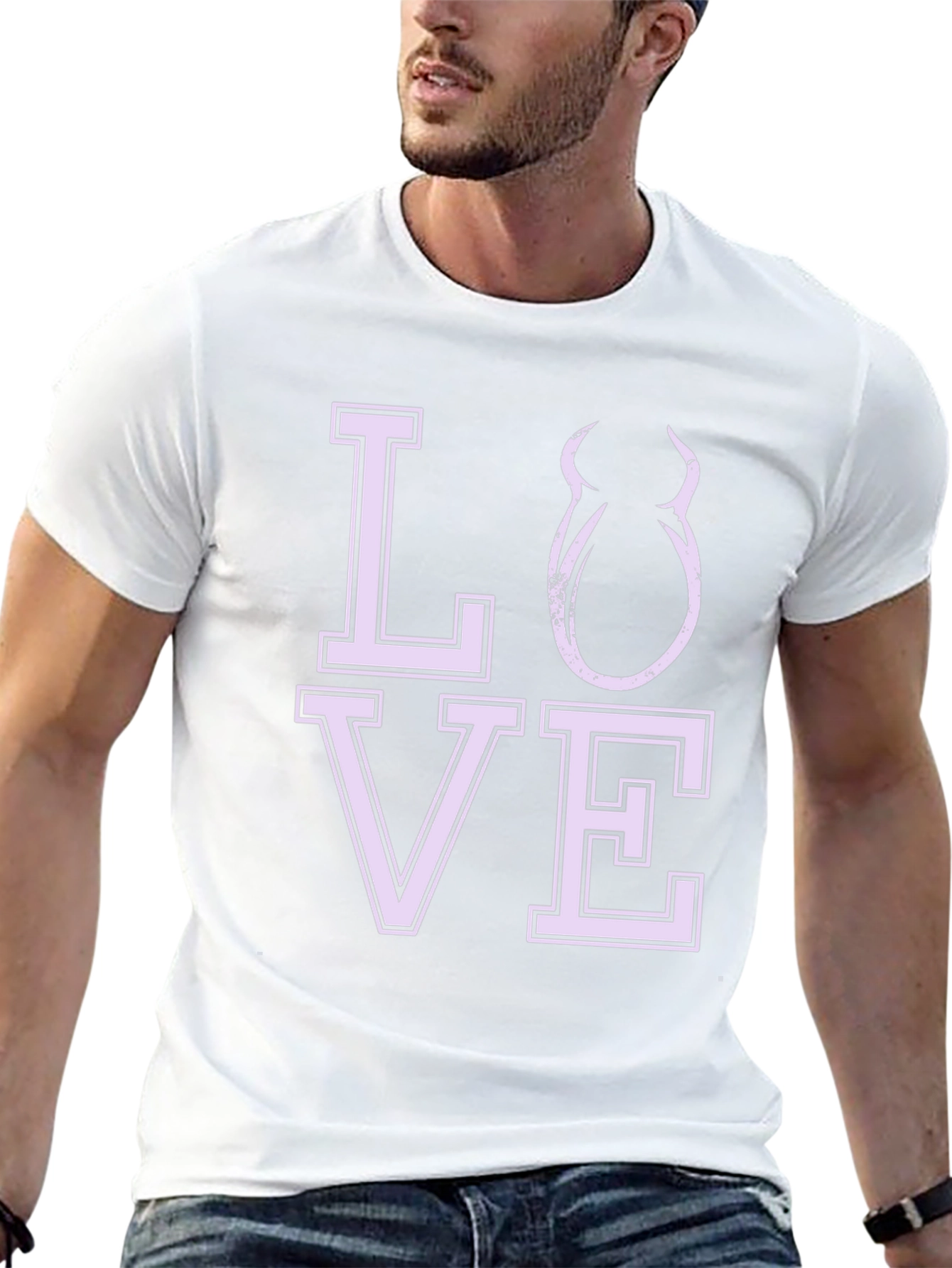 Love Devil Graphic Tee - Black Cotton Shirt