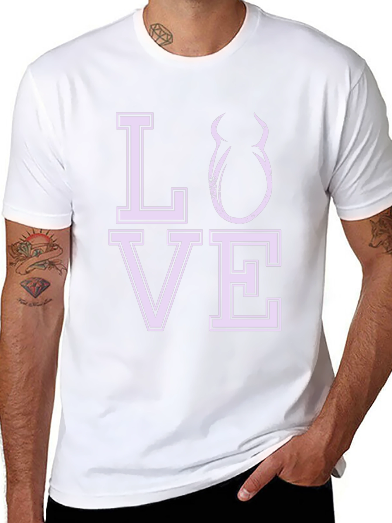 Love Devil Graphic Tee - Black Cotton Shirt