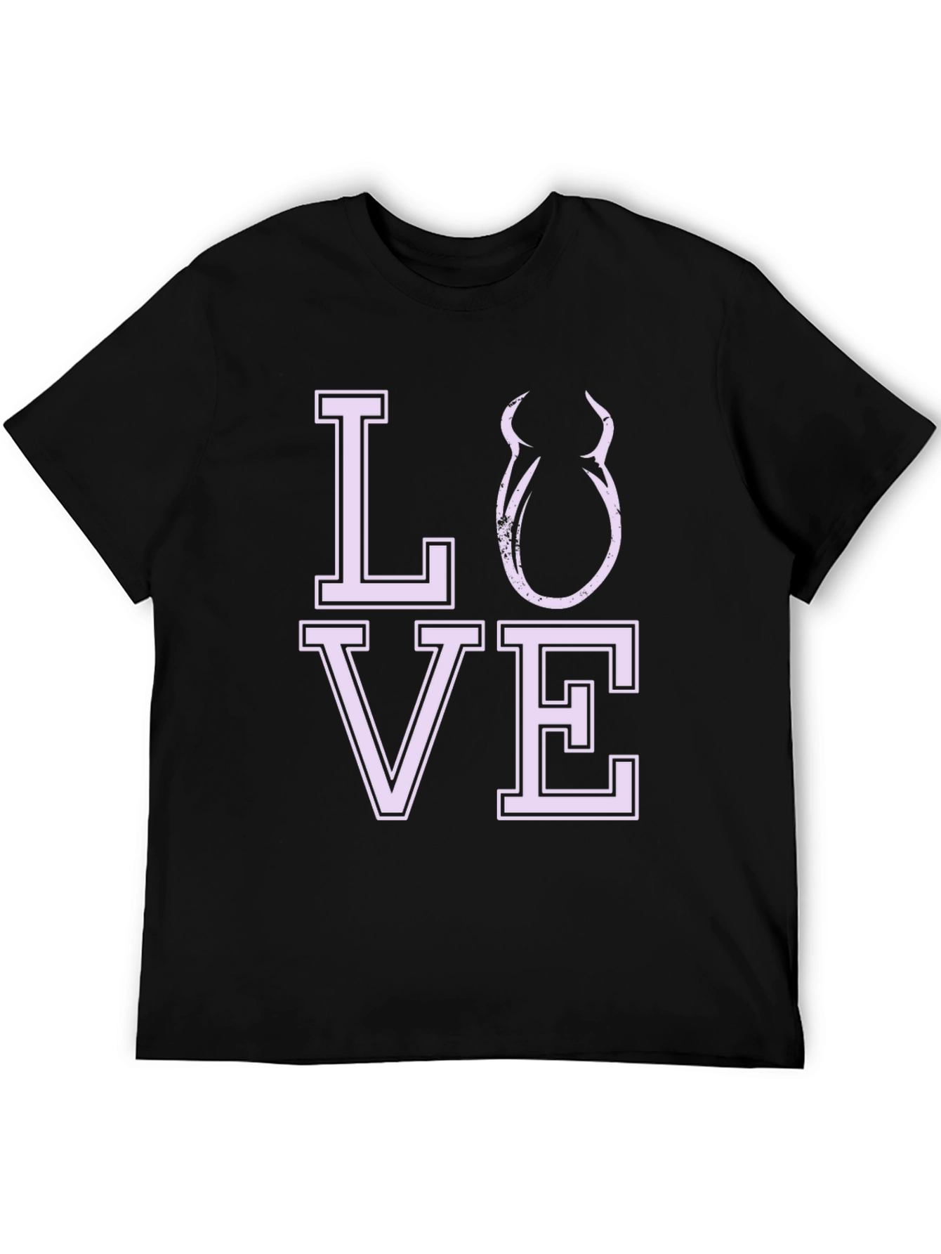 Love Devil Graphic Tee - Black Cotton Shirt