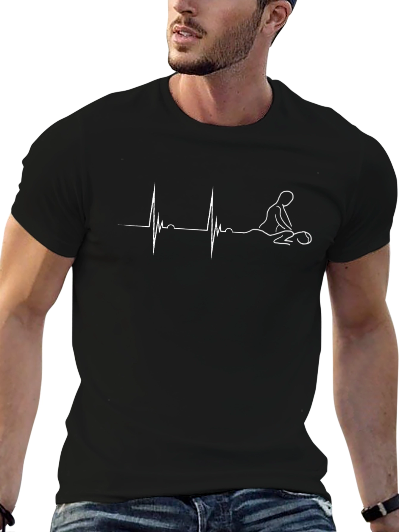 Massage Therapy Heartbeat T-Shirt
