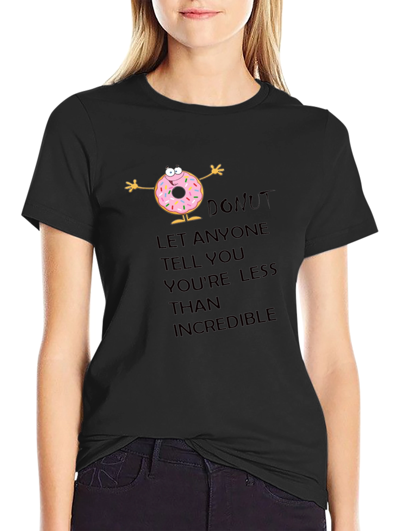 Inspirational Donut Graphic T-Shirt