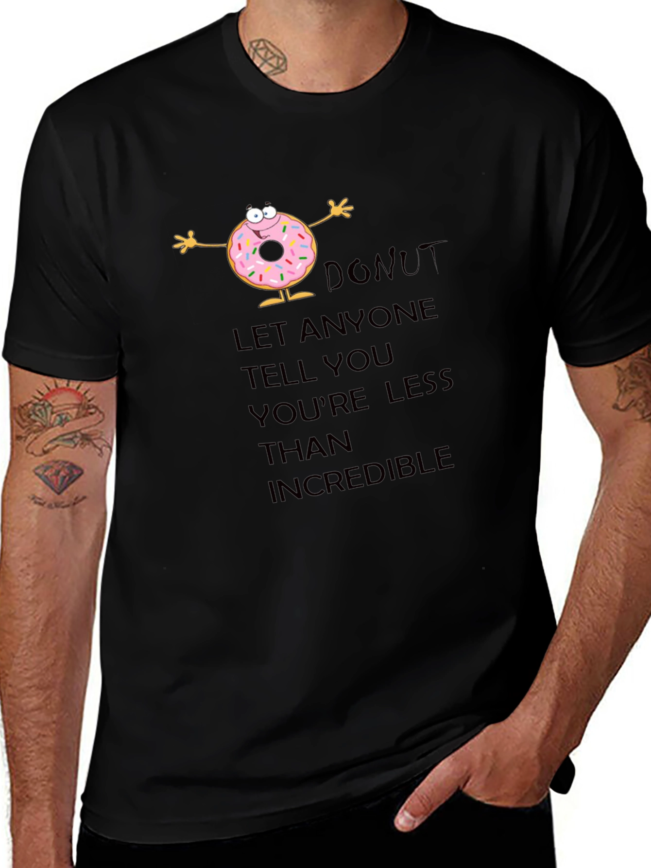 Inspirational Donut Graphic T-Shirt
