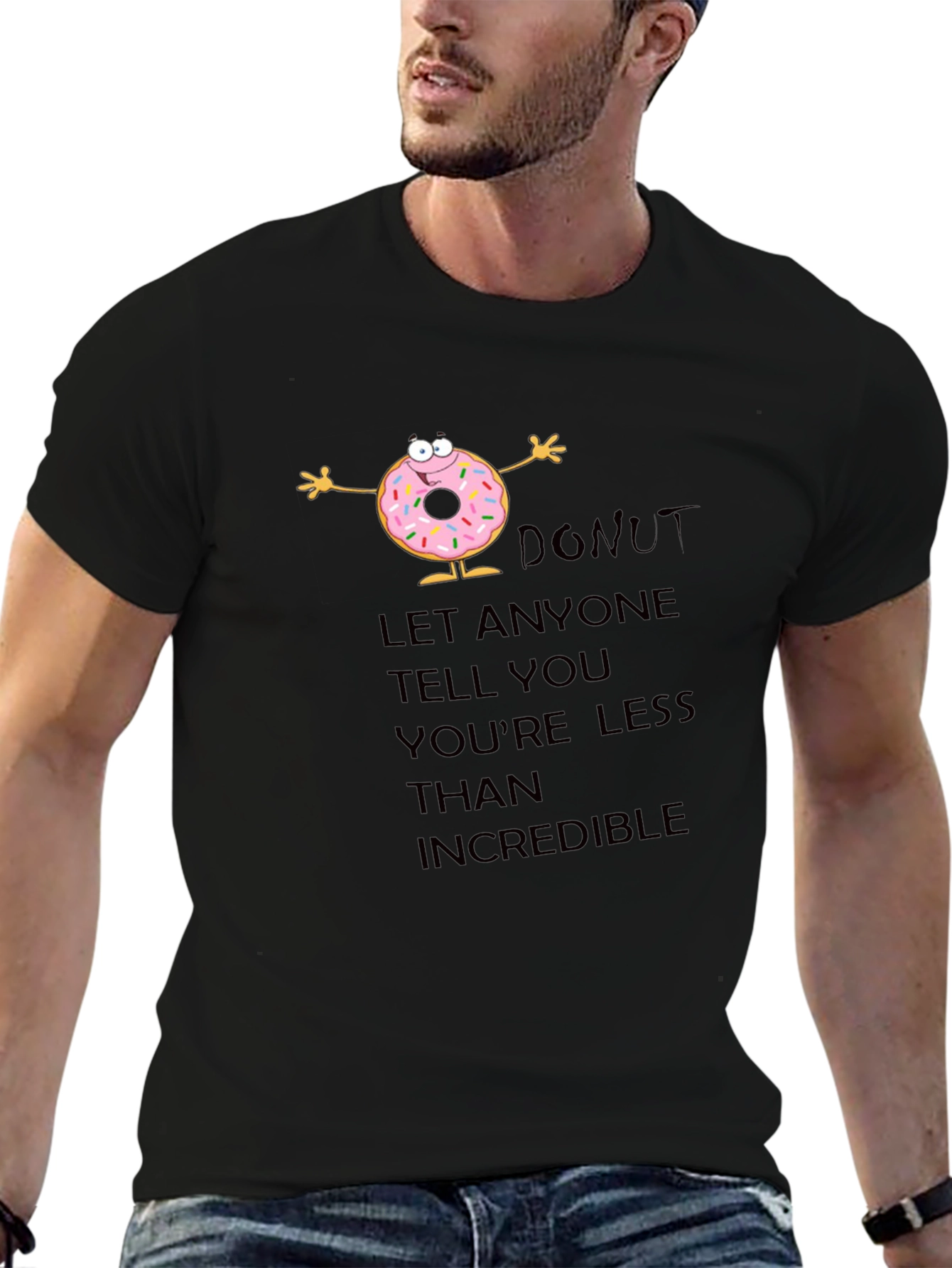 Inspirational Donut Graphic T-Shirt