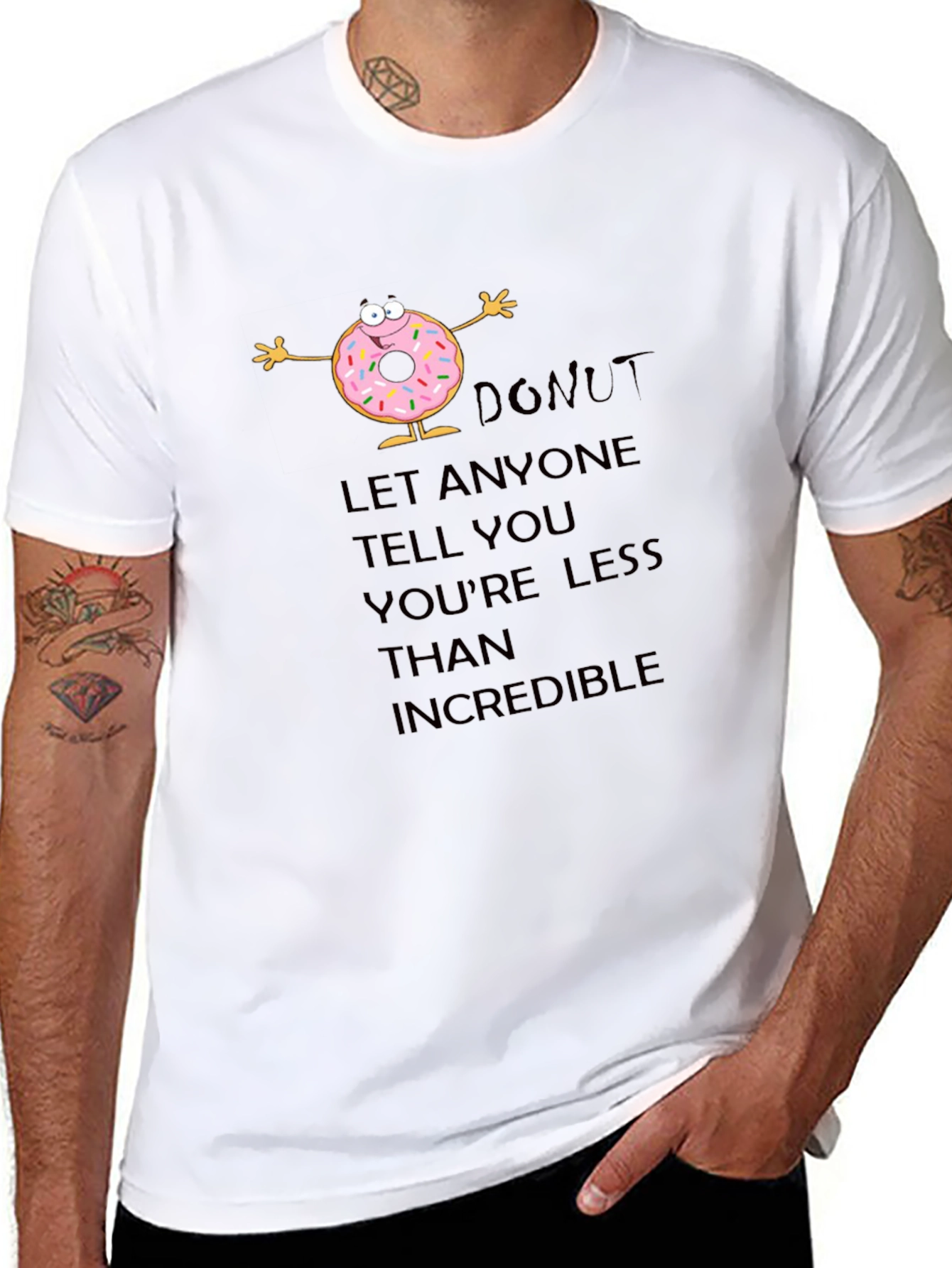 Inspirational Donut Graphic T-Shirt