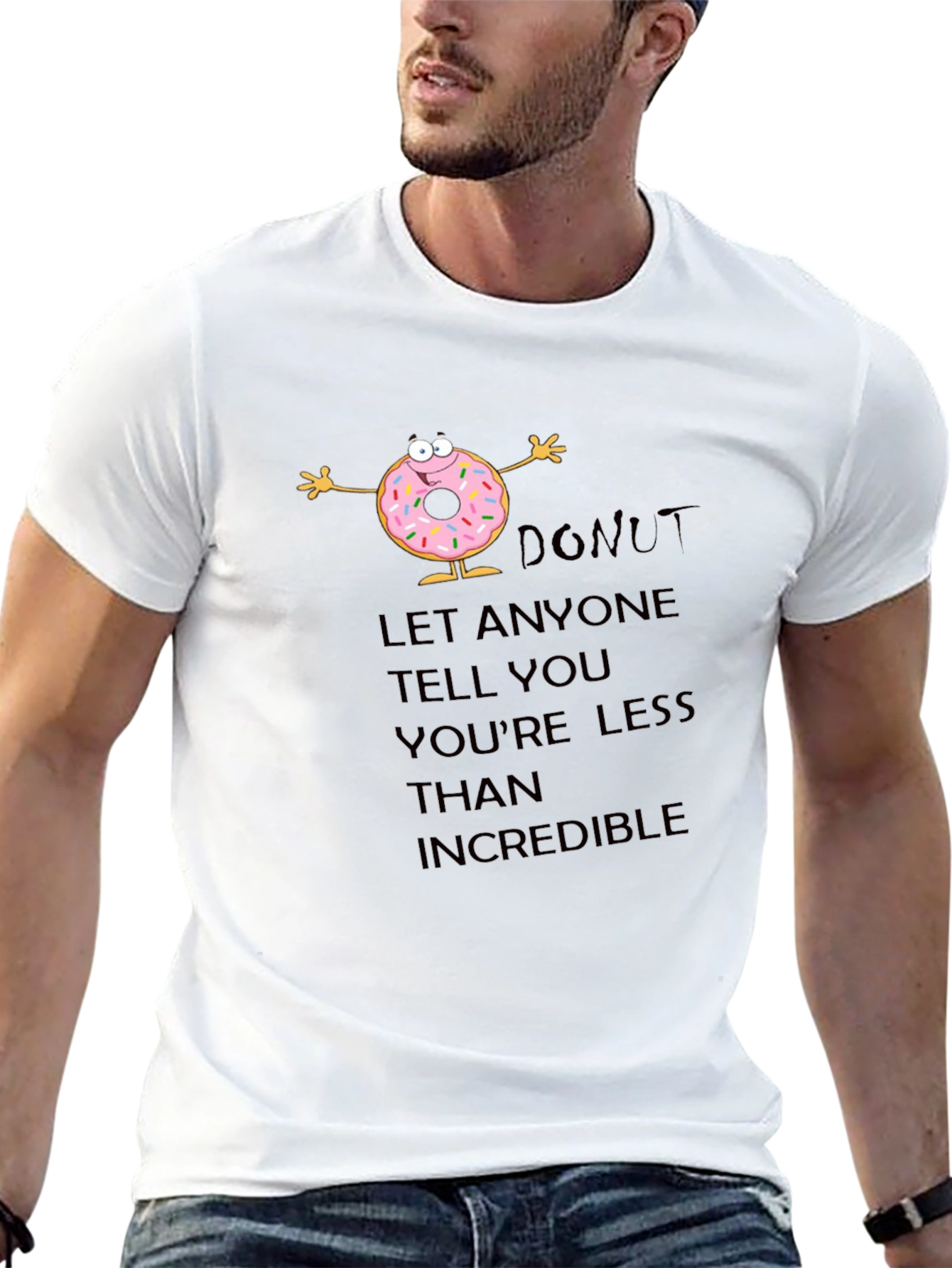 Inspirational Donut Graphic T-Shirt