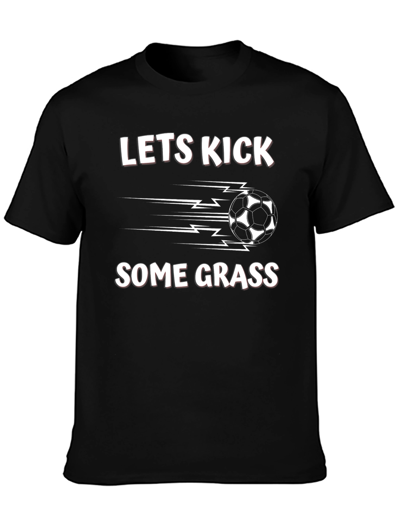 Lets Kick Some Grass Soccer T-Shirt